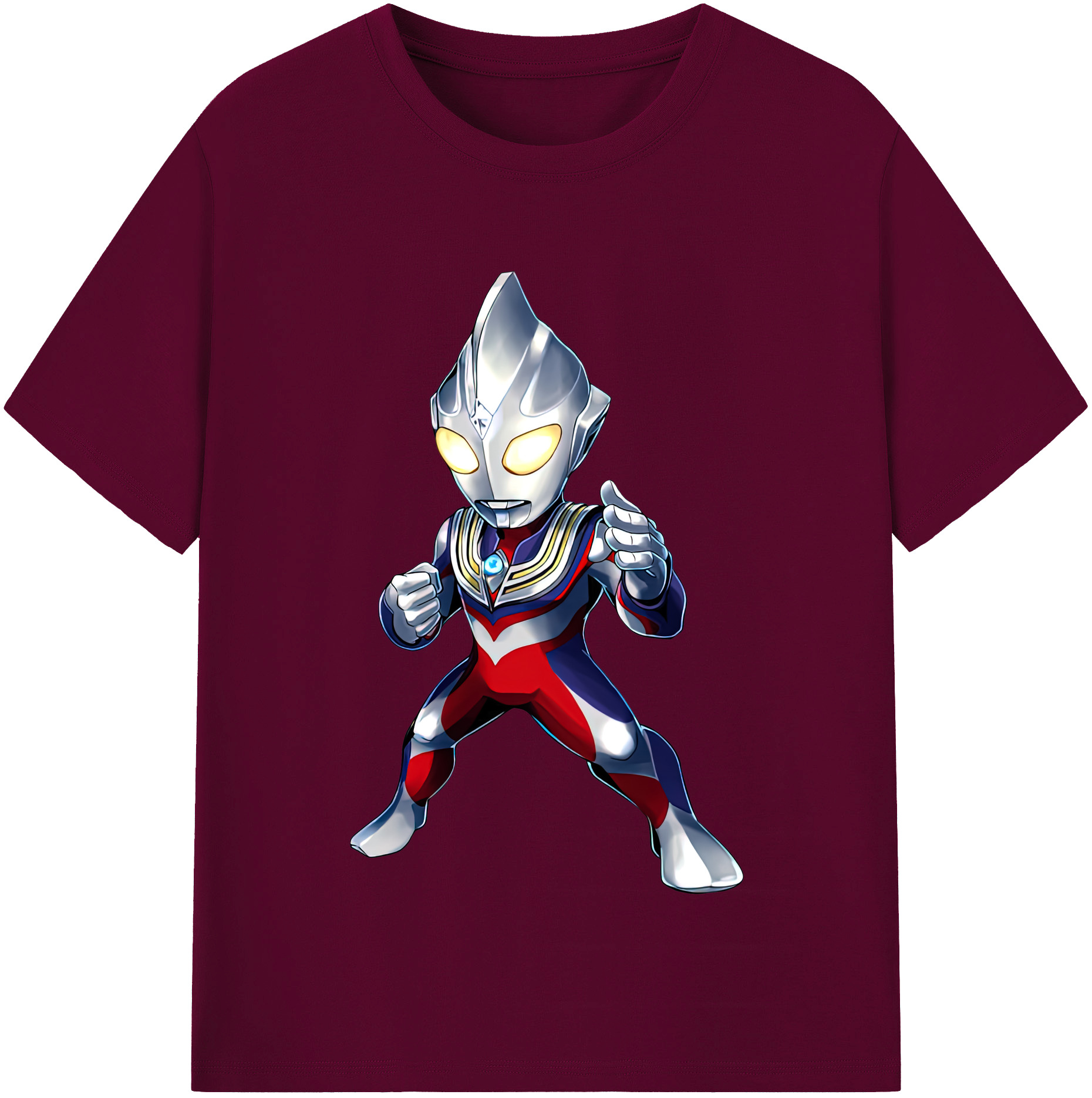 （画像用） ウルトラマン Ultraman レディースカジュアルプリントTシャツ（綿100％）